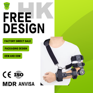Lightweight Hinged Elbow Brace for Joint Immobilization