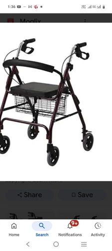 Quad-Pod Aluminium Walking Aids – Height Adjustable Mobility Stick