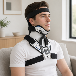 Medical Cervical Spine External Fixation Orthosis Adjustable Orthopedic Immobilizer Brace Stabilization